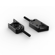 IZI Brothers axle blocks for Sur-Ron Light Bee swingarm - black exterior top view