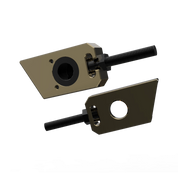 IZI Brothers axle blocks for Sur-Ron Light Bee swingarm - copper interior front view