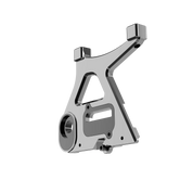 IZI Brothers caliper mount for Sur-Ron Light Bee swingarm - raw 3/4 interior side view