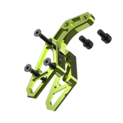 IZI Brothers chain guide body for Sur-Ron Light Bee swingarm - green exploded front view