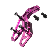 IZI Brothers chain guide body for Sur-Ron Light Bee swingarm - pink exploded front view