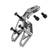 IZI Brothers chain guide body for Sur-Ron Light Bee swingarm - raw exploded view
