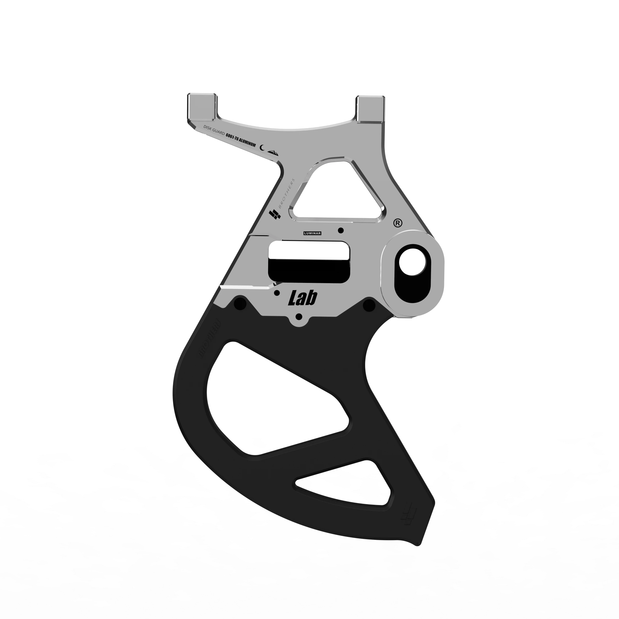 IZI Brothers Disk Guard for Sur-Ron Light Bee swingarm - raw side view