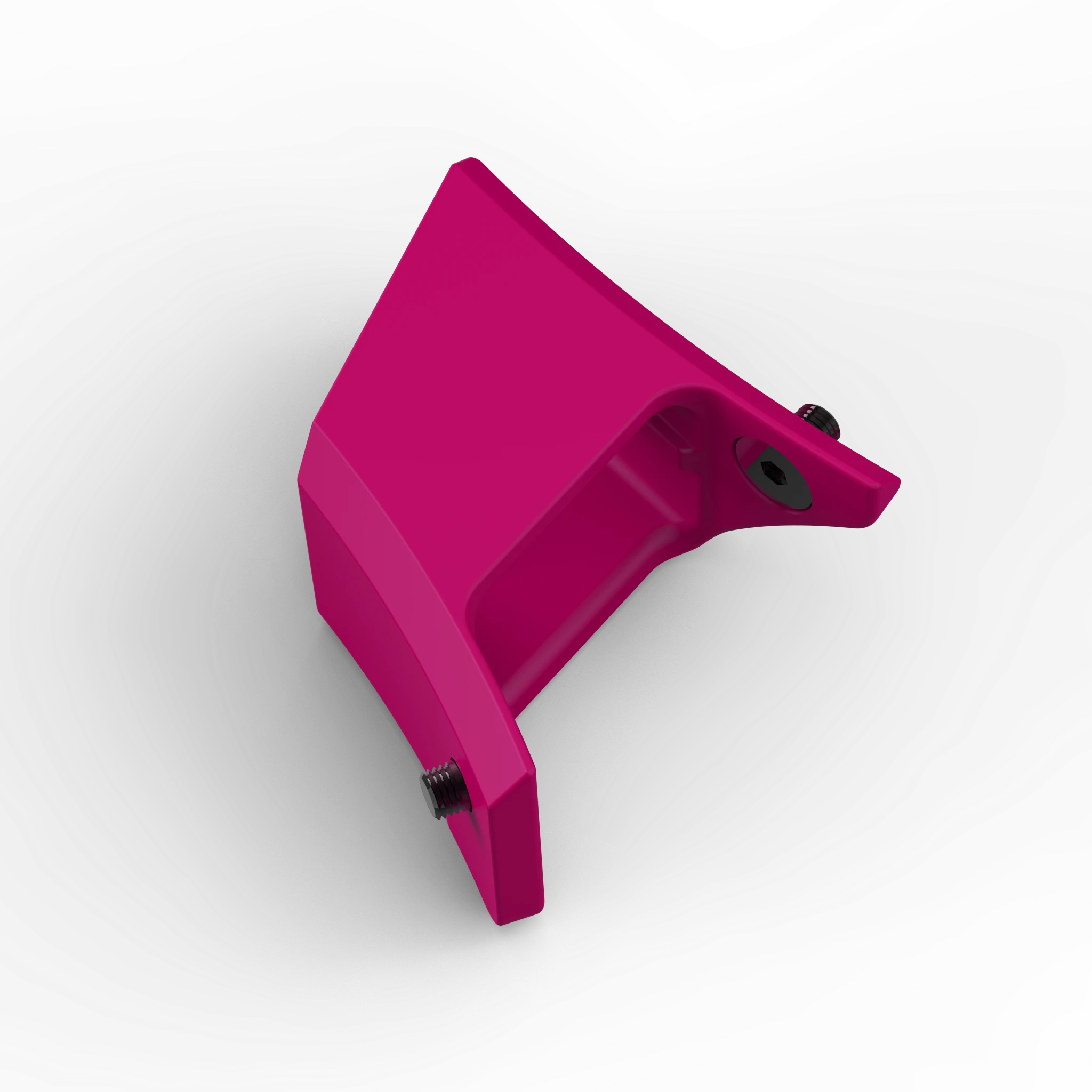 IZI Brothers Nylon Chain Guard for Sur-Ron Light Bee swingarm - pink angled top view