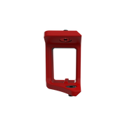IZI Brothers Nylon Chain Guard for Sur-Ron Light Bee swingarm - red front view
