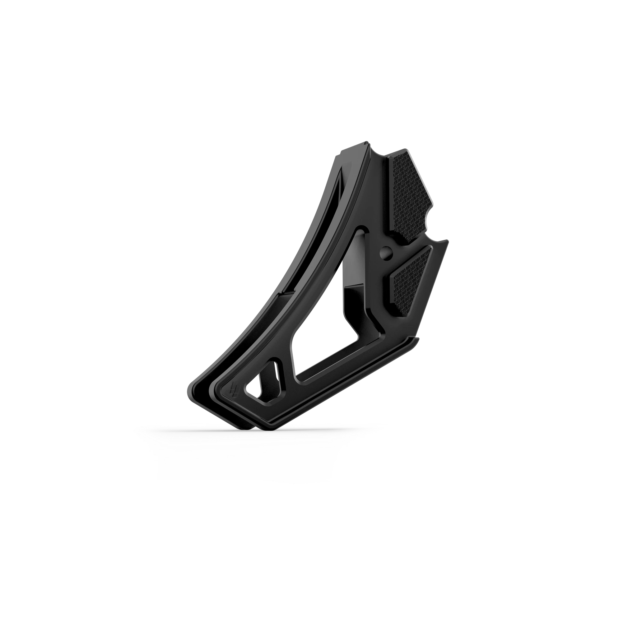 IZI Brothers nylon chain guide for Sur-Ron Light Bee swingarm - black front exterior view