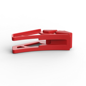 IZI Brothers nylon chain guide for Sur-Ron Light Bee swingarm - red laid flat top view