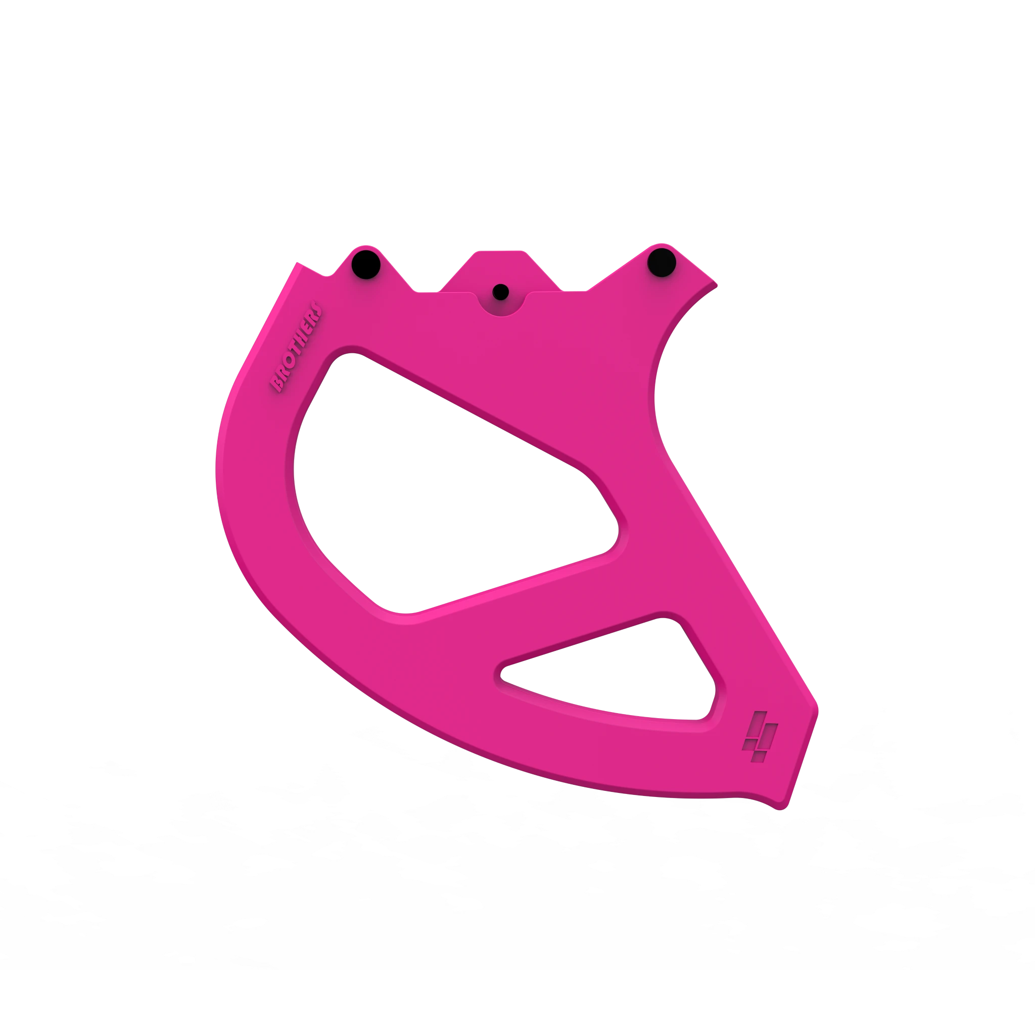 IZI Brothers Nylon Disk Guard for Sur-Ron Light Bee swingarm - pink profile view