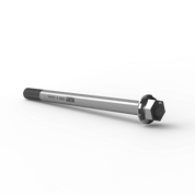 IZI Brothers Rear Axle #1 for Sur-Ron LBX - raw 3/4 profile view