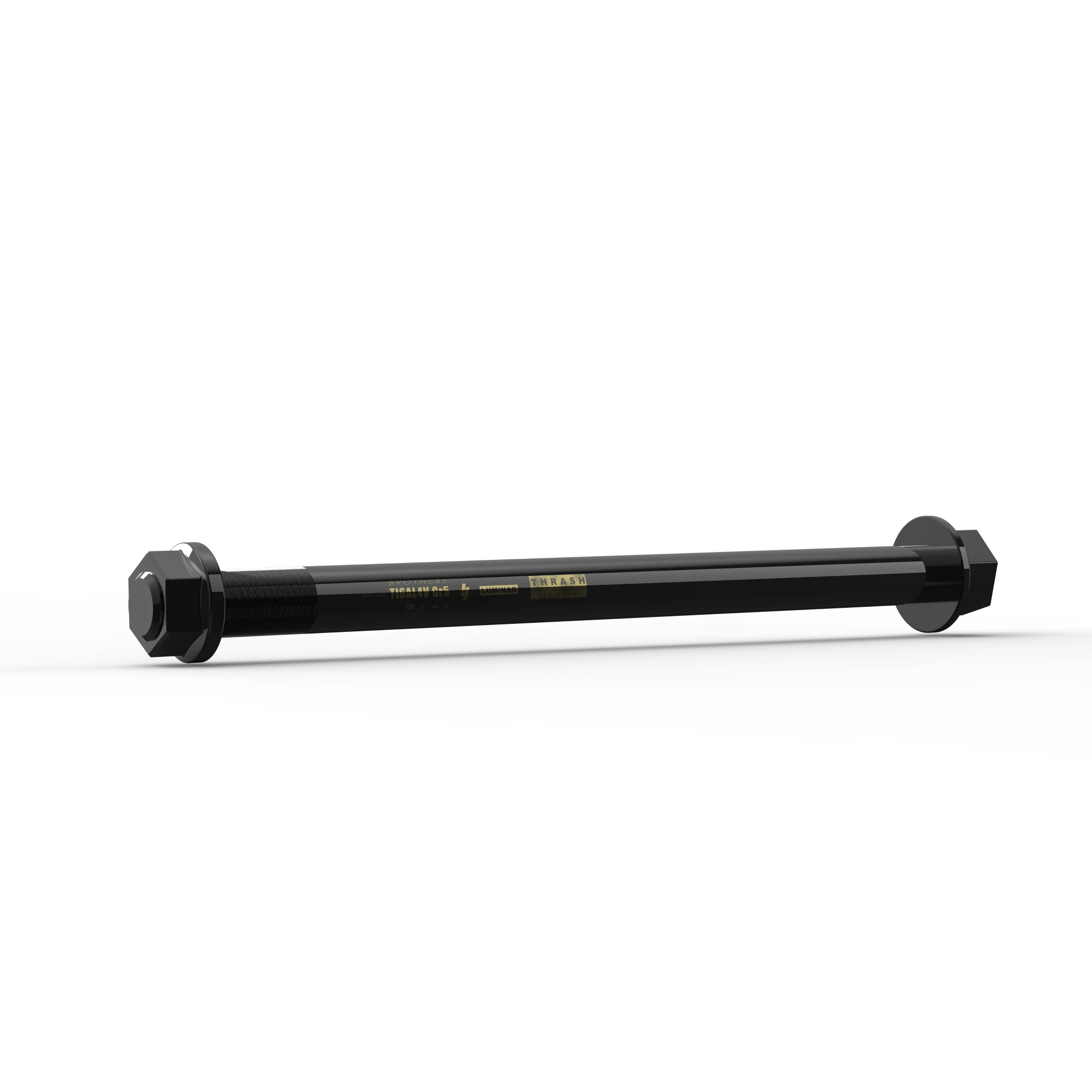 IZI Brothers Rear Axle #2 for Sur-Ron Light Bee - black 1/4 profile view