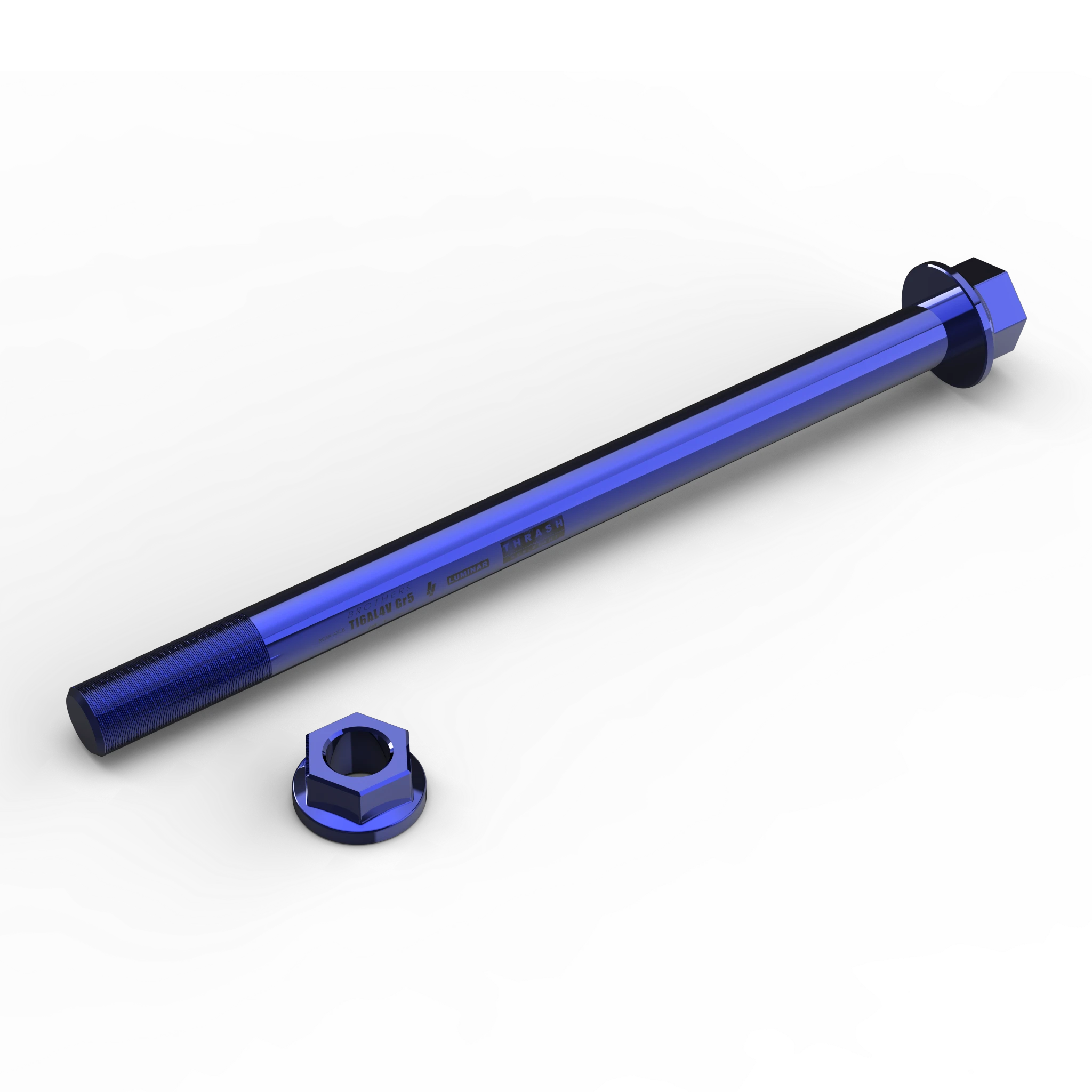IZI Brothers Rear Axle #2 for Sur-Ron Light Bee - blue top view
