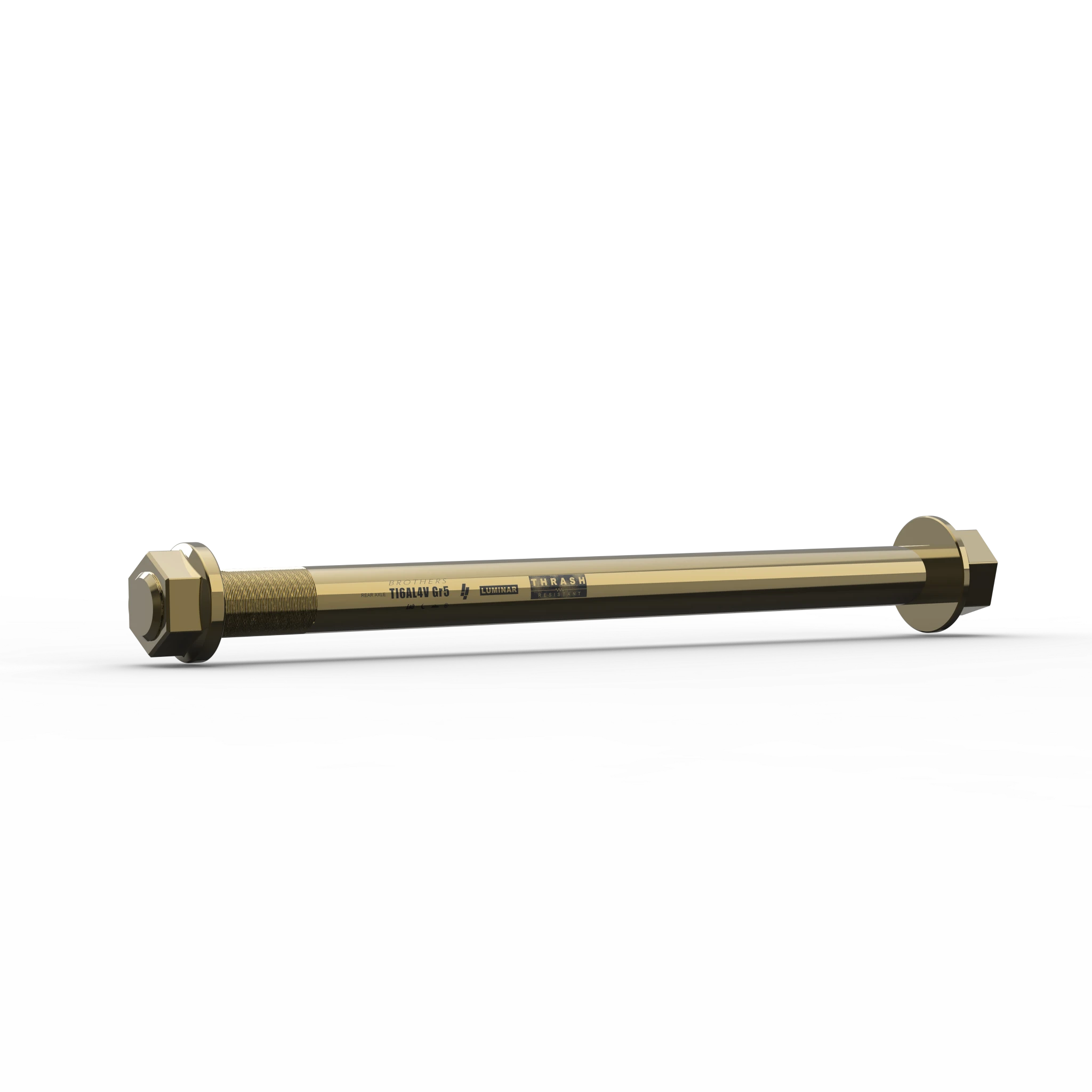 IZI Brothers Rear Axle #2 for Sur-Ron Light Bee - copper 1/4 profile view