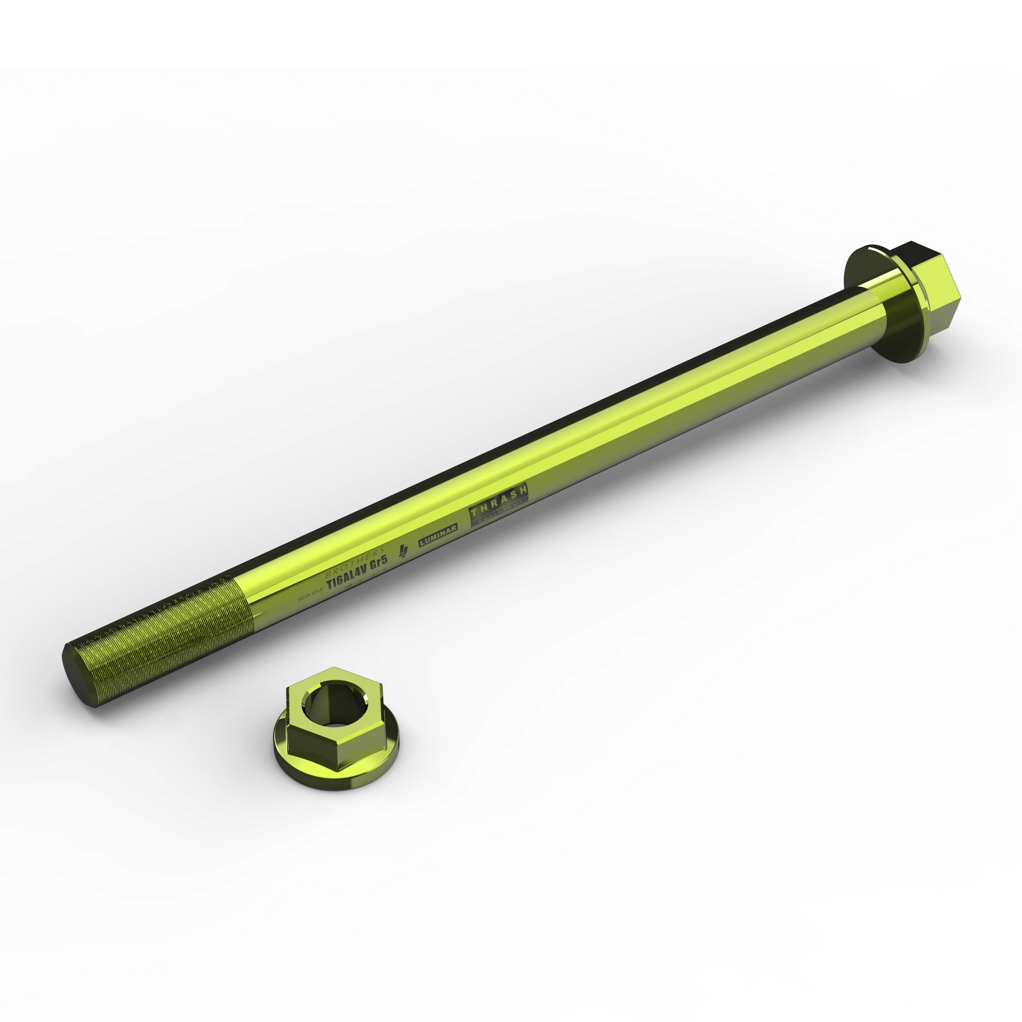 IZI Brothers Rear Axle #2 for Sur-Ron Light Bee - green top view
