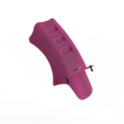 IZI Brothers Mud Guard for Sur-Ron Light Bee swingarm - pink 1/4 front view