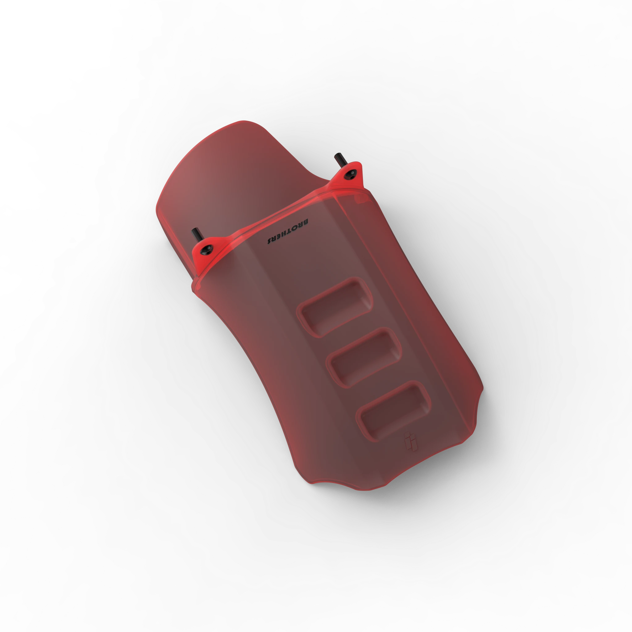 IZI Brothers Mud Guard for Sur-Ron Light Bee swingarm - red top view