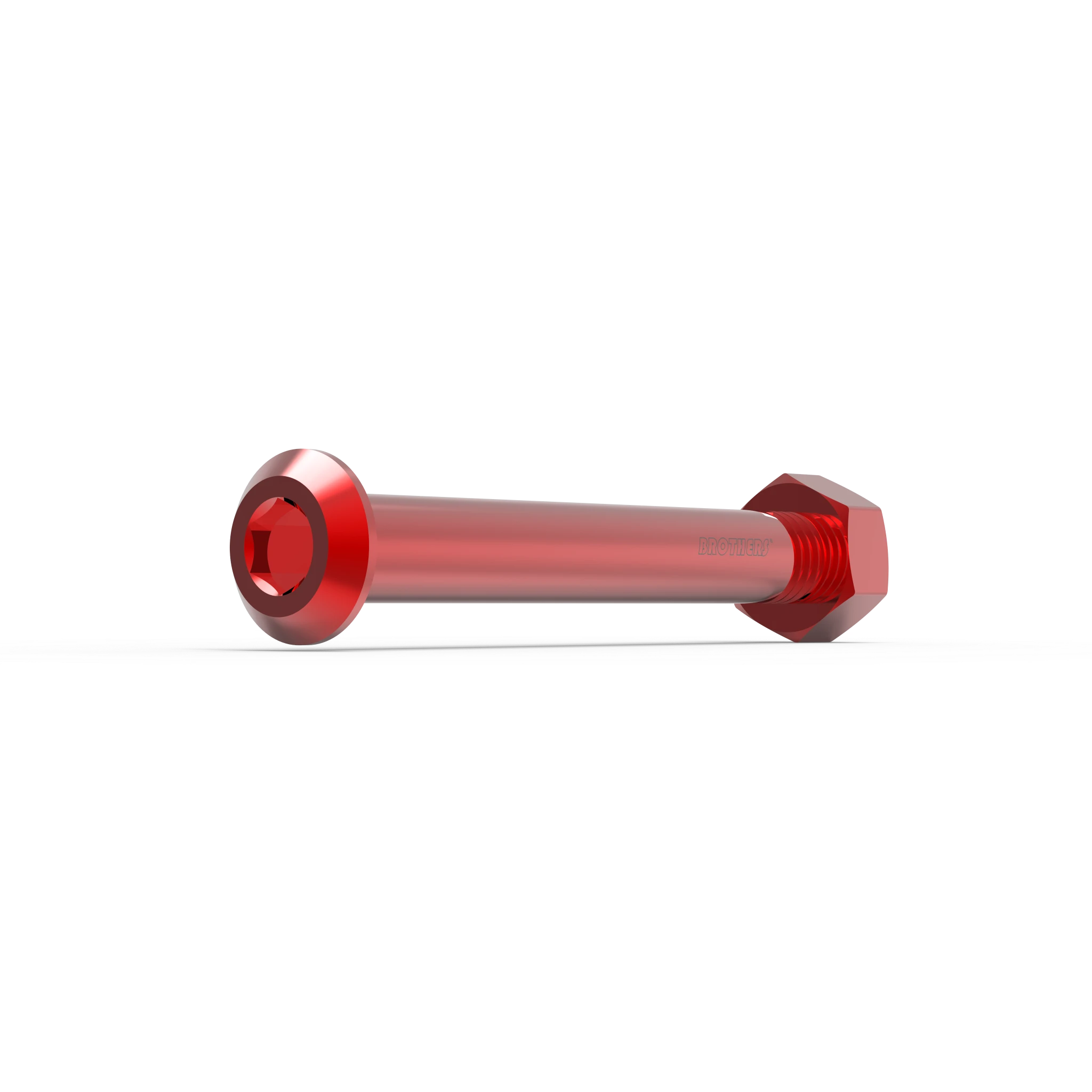 IZI Brothers Shock Axle for Sur-Ron - red 1/4 view