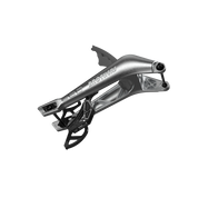 IZI Brothers complete Phase One kit for Sur-Ron Light Bee swingarm - raw bottom view angled