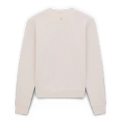 IZI Brothers cotton sweatshirt in beige with embroidered cross on the back, back view