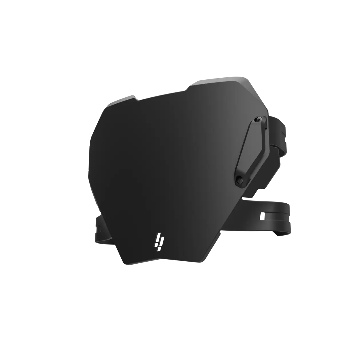 IZI Brothers black front plate angled view for Sur-Ron Light Bee, Talaria Sting, and E-Ride Pro electric motorcycles.
