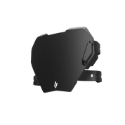 IZI Brothers black front plate angled view for Sur-Ron Light Bee, Talaria Sting, and E-Ride Pro electric motorcycles.