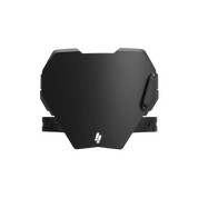 Front view of IZI Brothers black front plate compatible with Sur-Ron Light Bee, Talaria Sting, and E-Ride Pro.