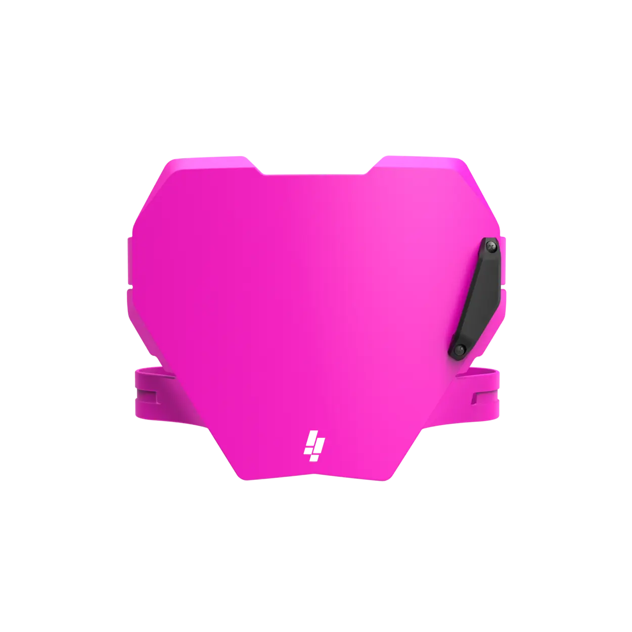 Front view of IZI Brothers pink front plate for Sur-Ron Light Bee, Talaria Sting, and E-Ride Pro.